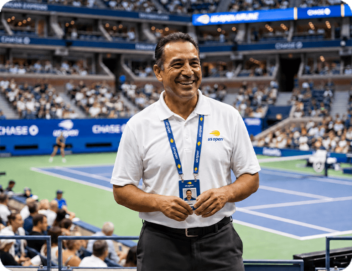 US Open team member